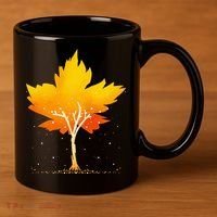 Maple Leaf Autumn Tree Orange Fall Leaves Season 11oz C Handle Ceramic Mug thumb 3