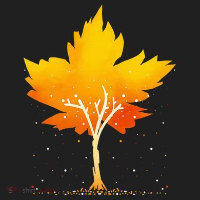 Maple Leaf Autumn Tree Orange Fall Leaves Season 11oz C Handle Ceramic Mug