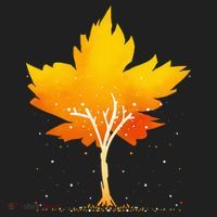 Maple Leaf Autumn Tree Orange Fall Leaves Season Beanie thumb 2