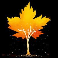 Maple Leaf Autumn Tree Orange Fall Leaves Season Pajama Set thumb 2