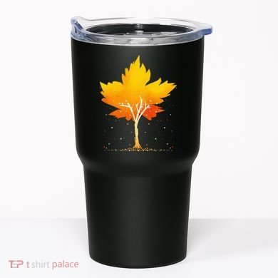 Maple Leaf Autumn Tree Orange Fall Leaves Season Tumbler