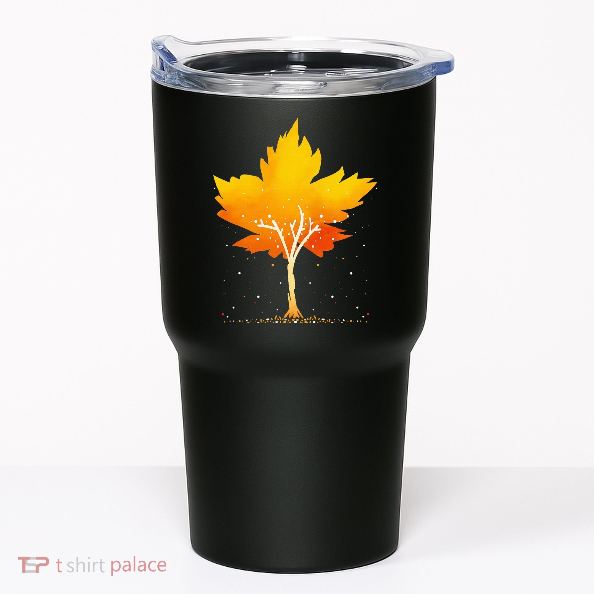 Maple Leaf Autumn Tree Orange Fall Leaves Season Tumbler