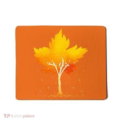 Maple Leaf Autumn Tree Orange Fall Leaves Season Mousepad