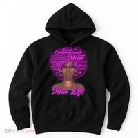 Mom Life African American Black Woman Hoodie thumb 0