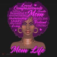 Mom Life African American Black Woman Hoodie thumb 2