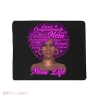 Mom Life African American Black Woman Mousepad thumb 0