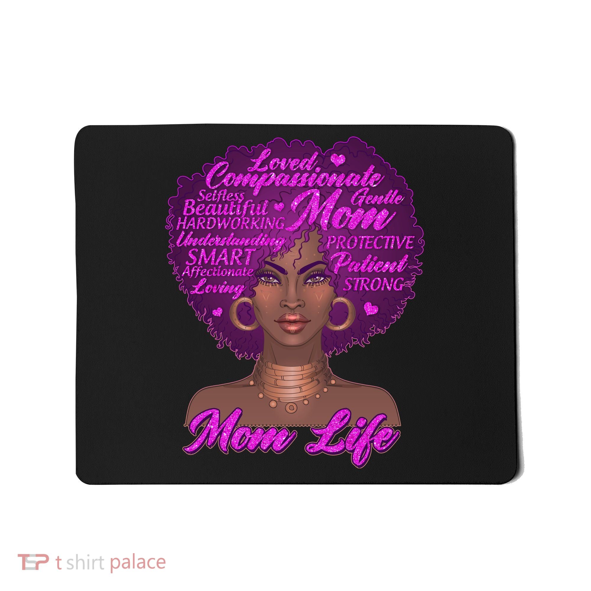 Mom Life African American Black Woman Mousepad