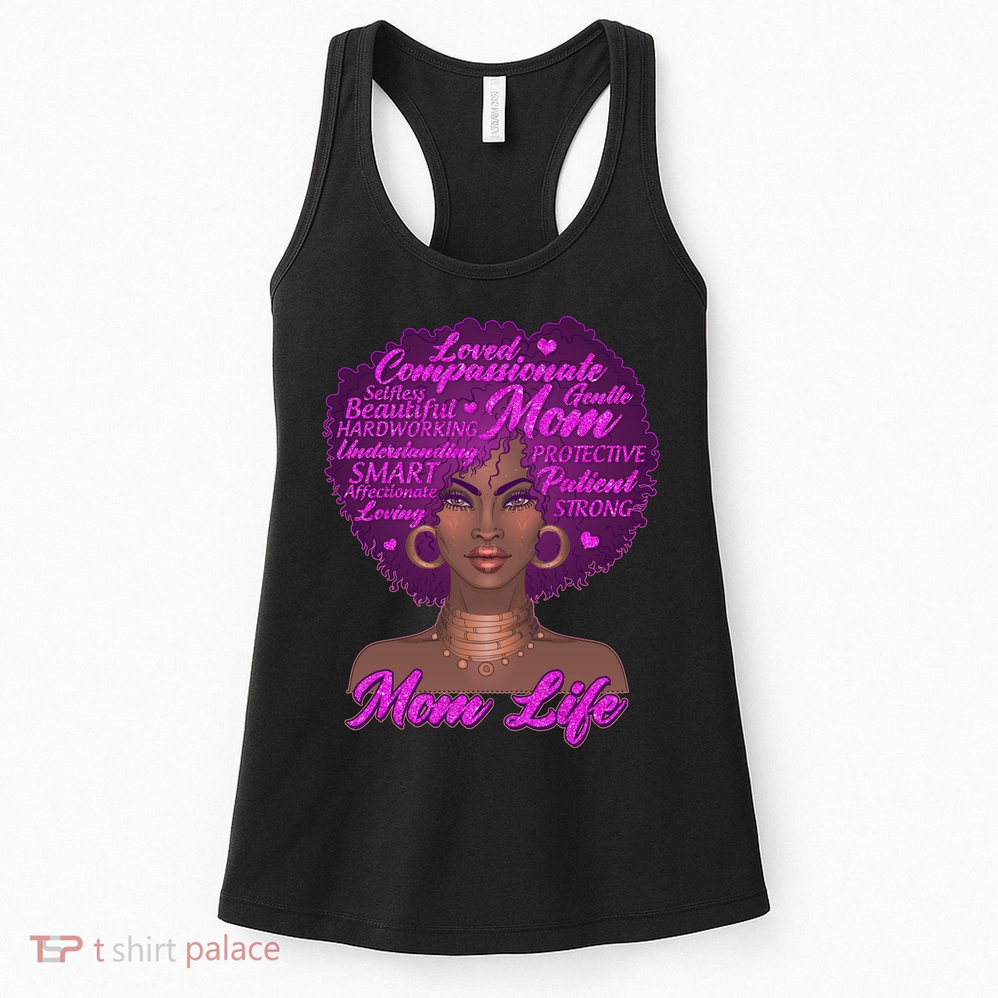 Mom Life African American Black Woman Women's Tank Top