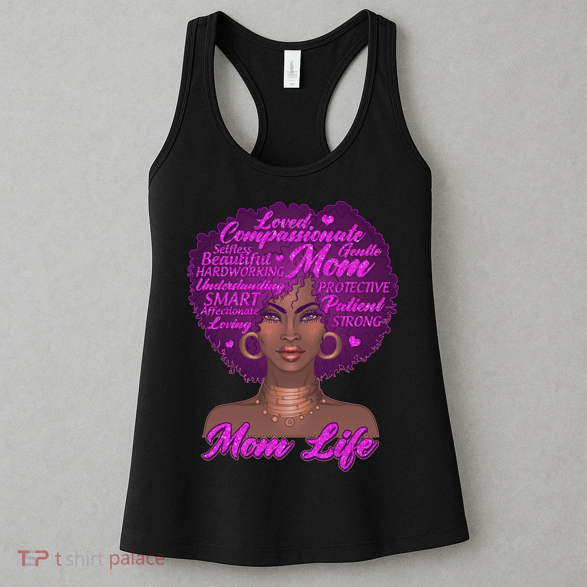 Mom Life African American Black Woman Women's Tank Top