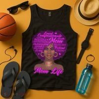 Mom Life African American Black Woman Tank Top thumb 4