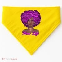 Mom Life African American Black Woman USA-Made Doggie Bandana thumb 0