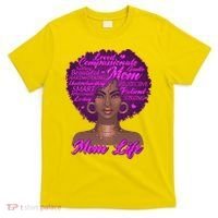 Mom Life African American Black Woman T-Shirt thumb 0