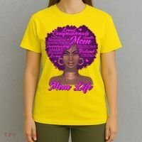 Mom Life African American Black Woman T-Shirt thumb 4