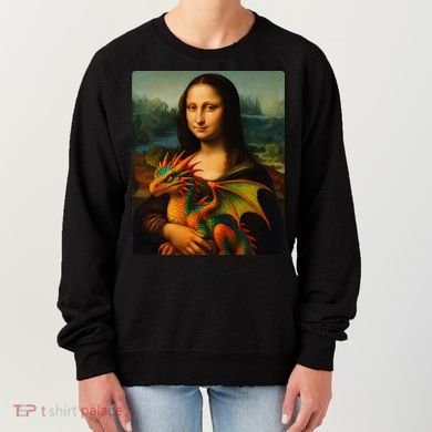 Mona Lisa And Her Pet Dragon Women's Sweatshirt