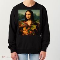 Mona Lisa And Her Pet Dragon Women's Sweatshirt thumb 0