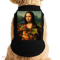 Mona Lisa And Her Pet Dragon Doggie Tank thumb 0