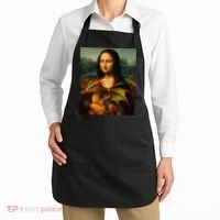 Mona Lisa And Her Pet Dragon Apron thumb 2