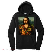 Mona Lisa And Her Pet Dragon Women's Hoodie thumb 0