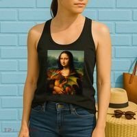 Mona Lisa And Her Pet Dragon Women's Tank Top thumb 2