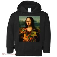 Mona Lisa And Her Pet Dragon Toddler Hoodie thumb 0