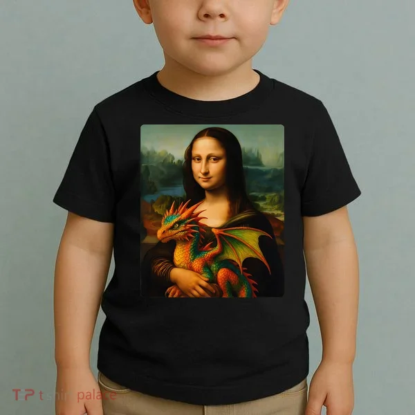 Mona Lisa And Her Pet Dragon Toddler T-Shirt