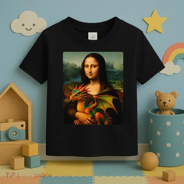 Mona Lisa And Her Pet Dragon Toddler T-Shirt