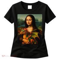 Mona Lisa And Her Pet Dragon Women's T-Shirt thumb 0