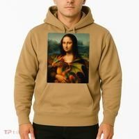 Mona Lisa And Her Pet Dragon Hoodie thumb 2