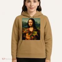Mona Lisa And Her Pet Dragon Hoodie thumb 5