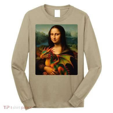 Mona Lisa And Her Pet Dragon Long Sleeve Shirt