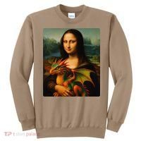 Mona Lisa And Her Pet Dragon Sweatshirt thumb 0