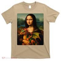 Mona Lisa And Her Pet Dragon T-Shirt thumb 0