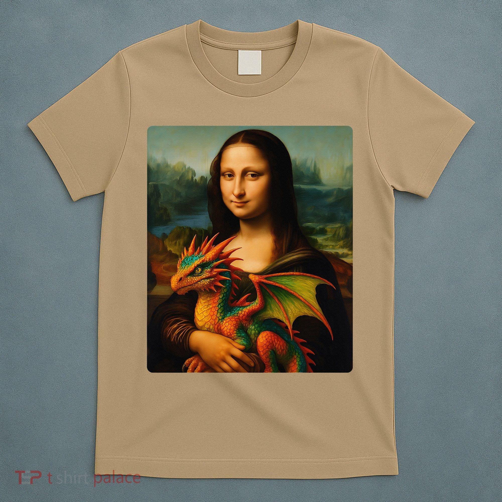 Mona Lisa And Her Pet Dragon T-Shirt