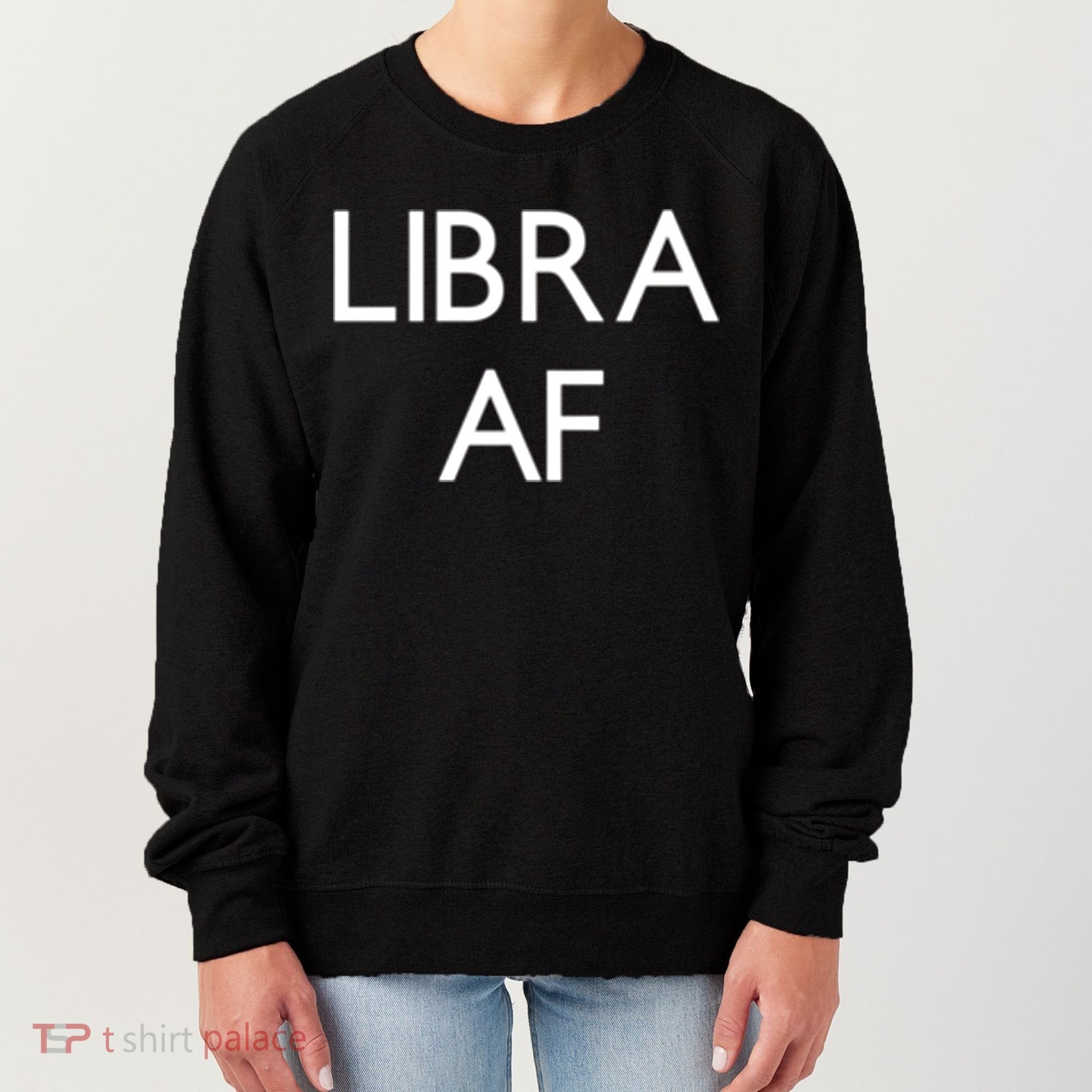 Minimalist Libra Af Gift Astrology Sept October Birthday Gift Women's Sweatshirt