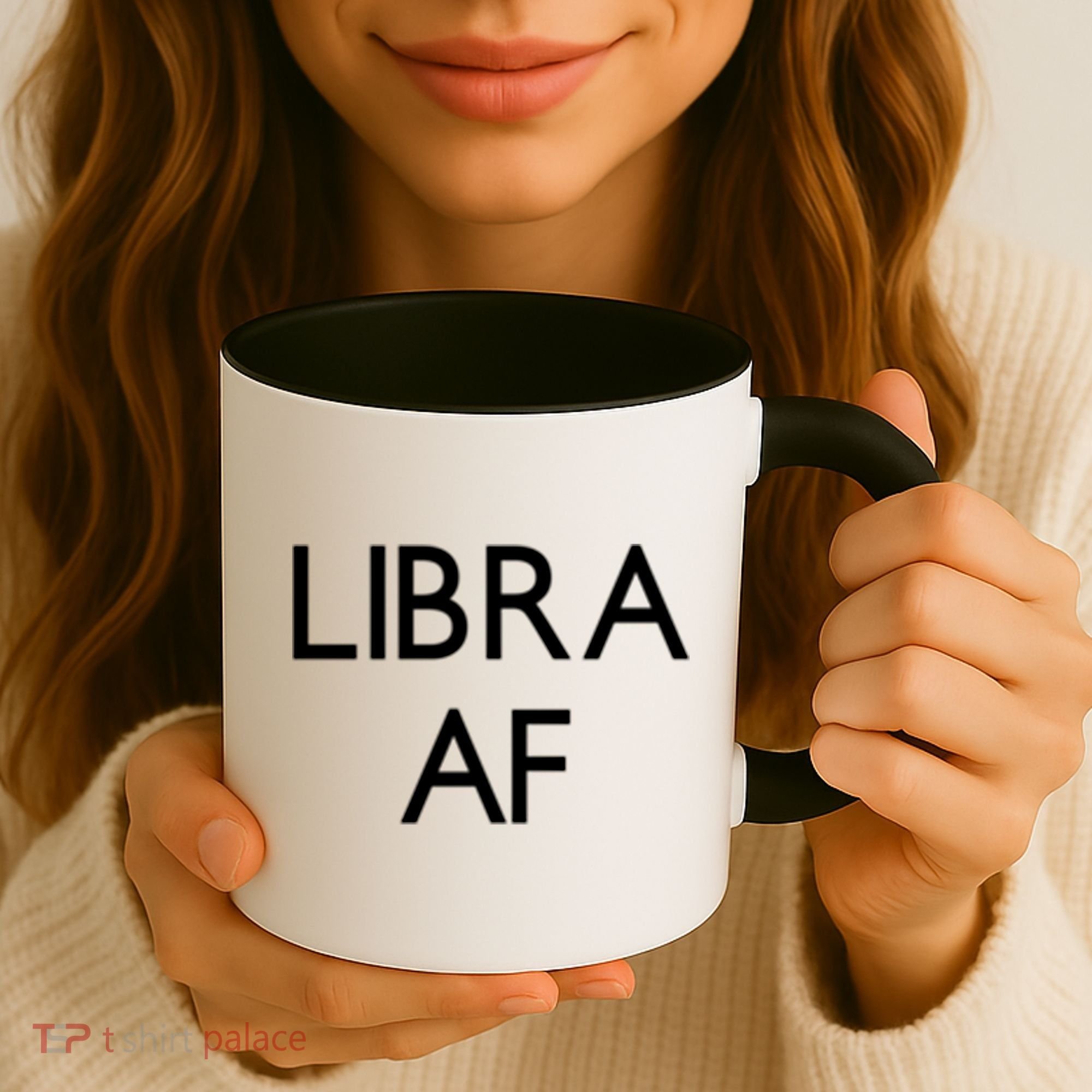Minimalist Libra Af Gift Astrology Sept October Birthday Gift Coffee Mug