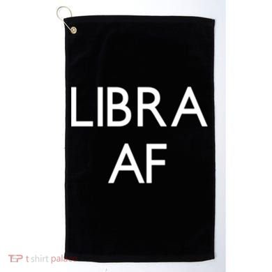 Minimalist Libra Af Gift Astrology Sept October Birthday Gift Golf Towel
