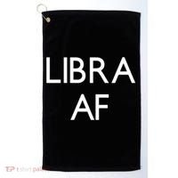 Minimalist Libra Af Gift Astrology Sept October Birthday Gift Golf Towel thumb 0