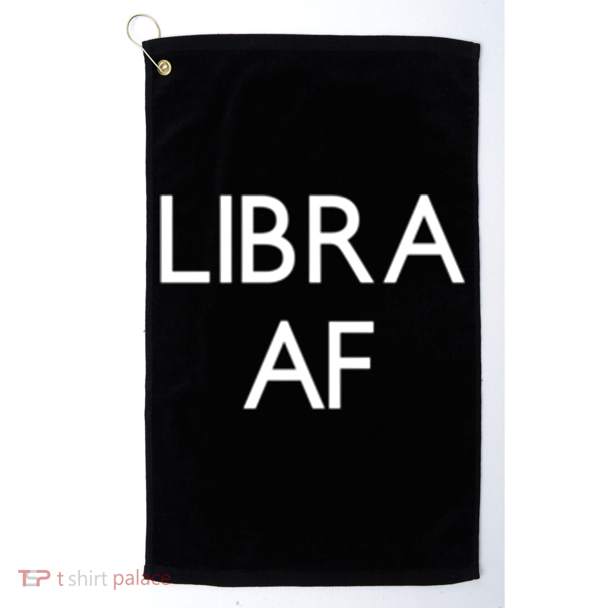 Minimalist Libra Af Gift Astrology Sept October Birthday Gift Golf Towel