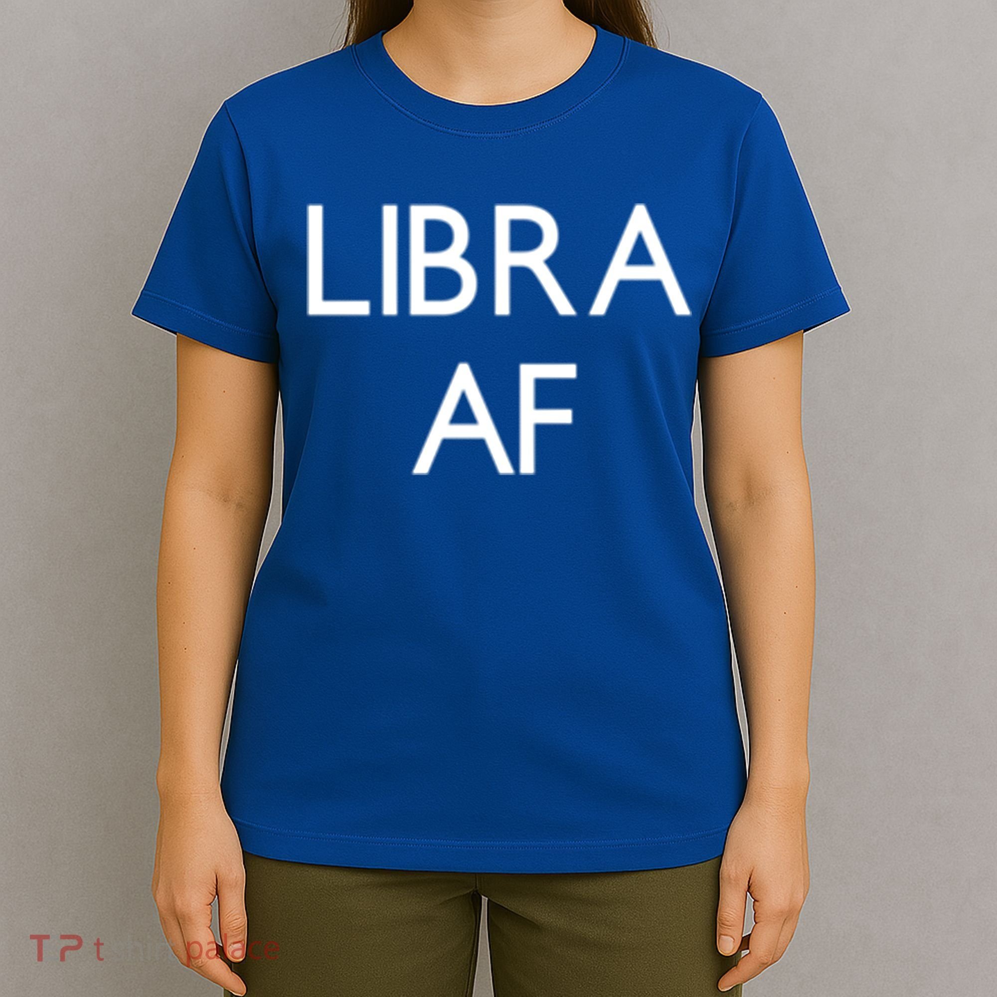 Minimalist Libra Af Gift Astrology Sept October Birthday Gift T-Shirt