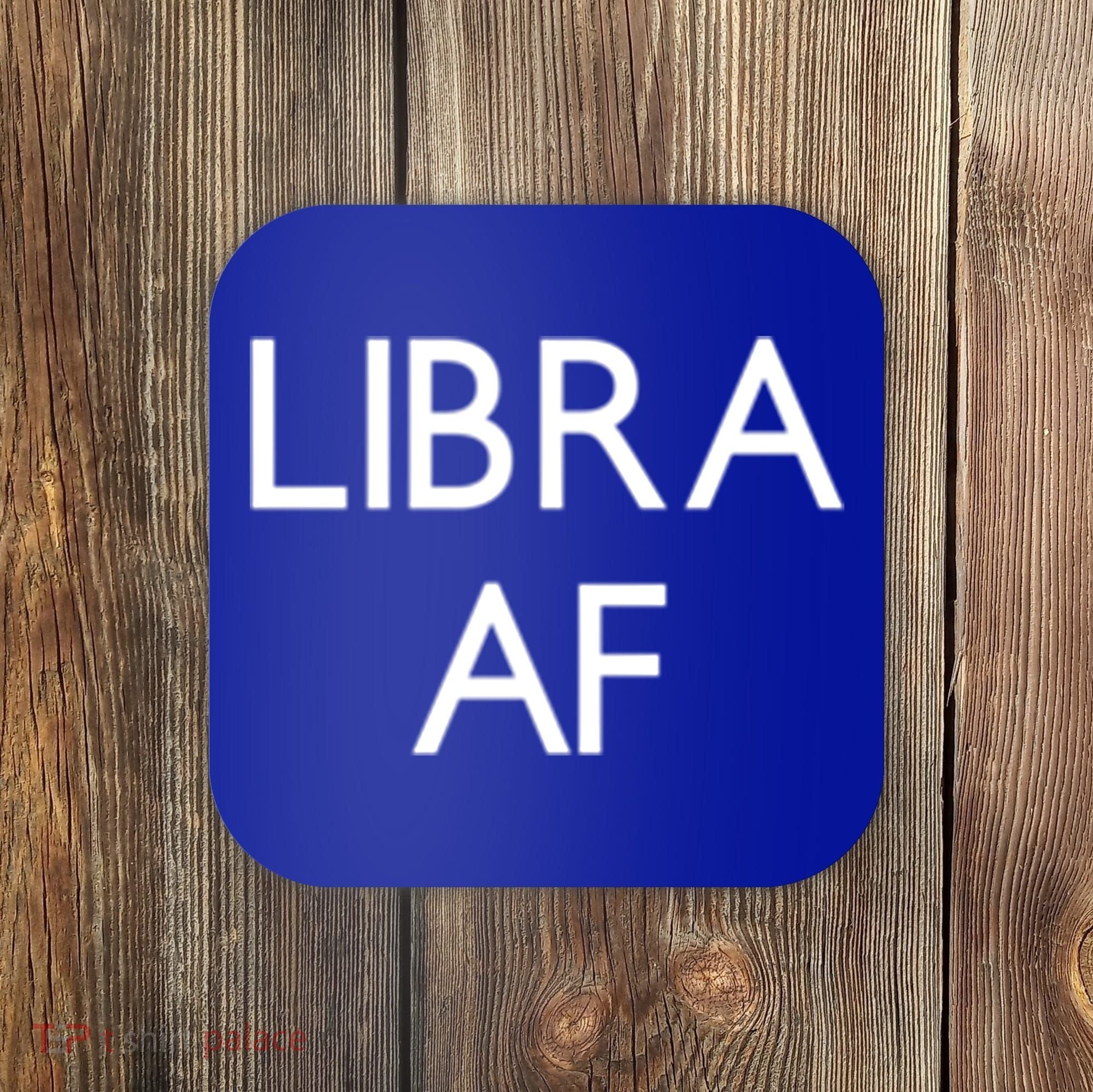 Minimalist Libra Af Gift Astrology Sept October Birthday Gift Coaster