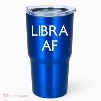Minimalist Libra Af Gift Astrology Sept October Birthday Gift Tumbler thumb 0