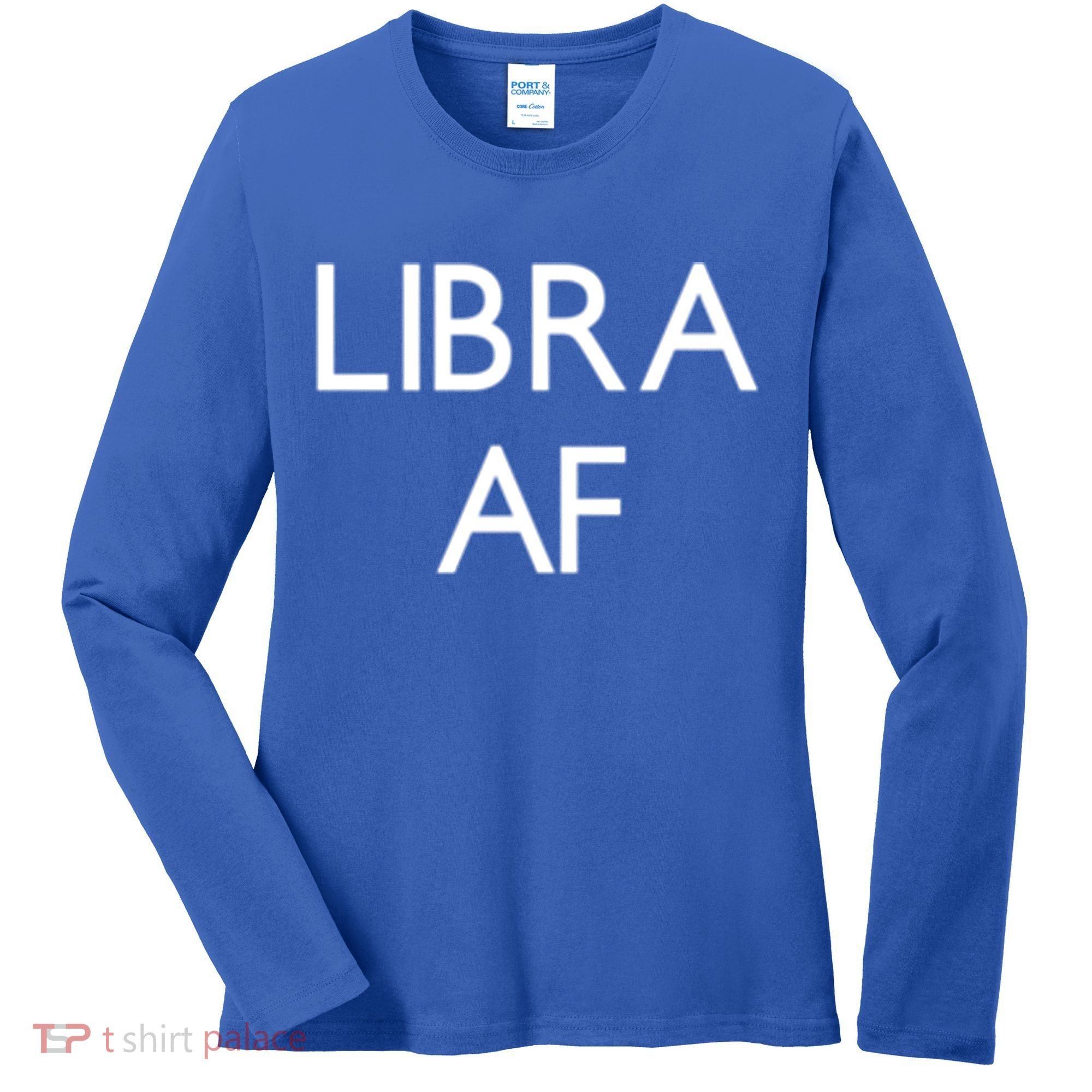 Minimalist Libra Af Gift Astrology Sept October Birthday Gift Women's Long Sleeve Shirt