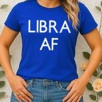 Minimalist Libra Af Gift Astrology Sept October Birthday Gift Women's T-Shirt thumb 2