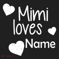 Mimi Loves Custom Text Personalize Name Women's Sweatshirt thumb 2