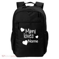 Mimi Loves Custom Text Personalize Name Backpack thumb 0