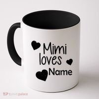 Mimi Loves Custom Text Personalize Name Coffee Mug thumb 0