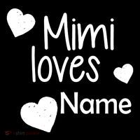 Mimi Loves Custom Text Personalize Name Women's Hoodie thumb 2