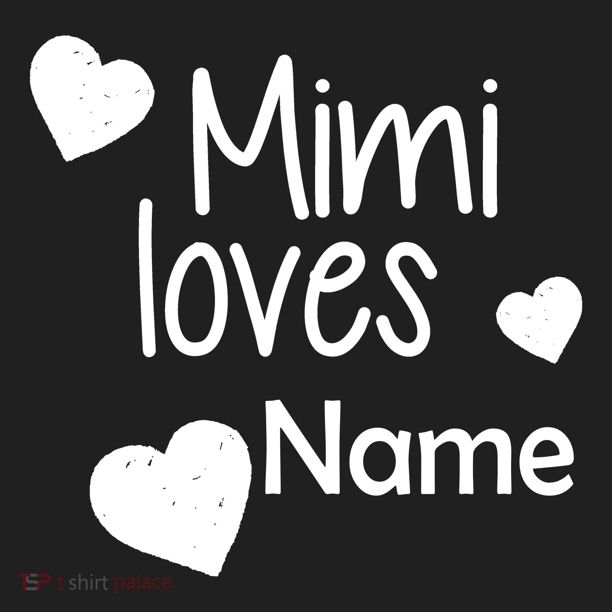 Mimi Loves Custom Text Personalize Name Tumbler