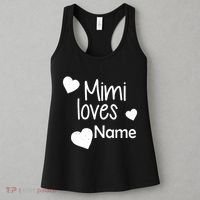 Mimi Loves Custom Text Personalize Name Women's Tank Top thumb 3