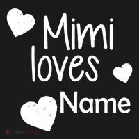 Mimi Loves Custom Text Personalize Name Tank Top thumb 6